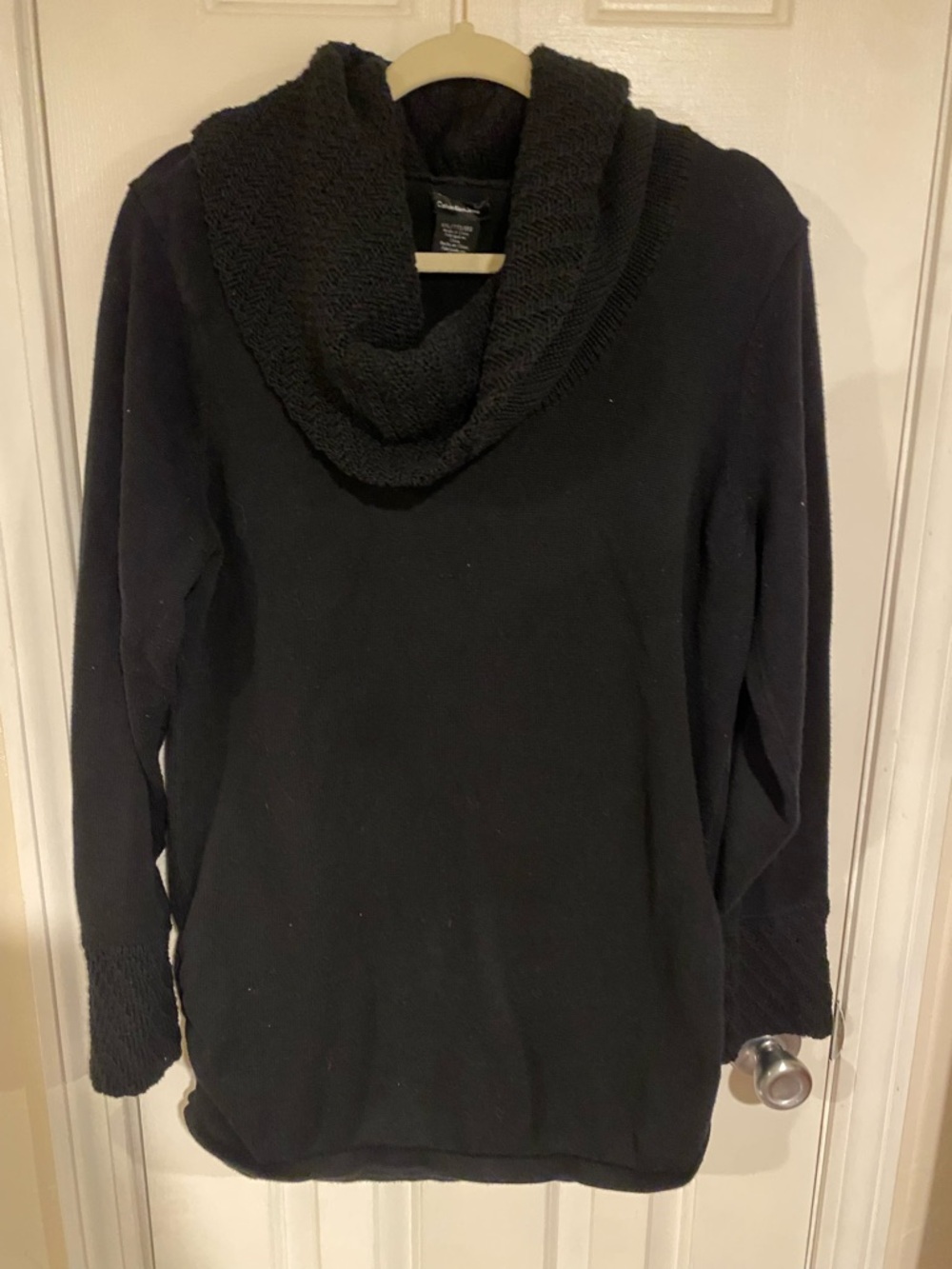 Calvin Klein Black Cowl Neck Sweater